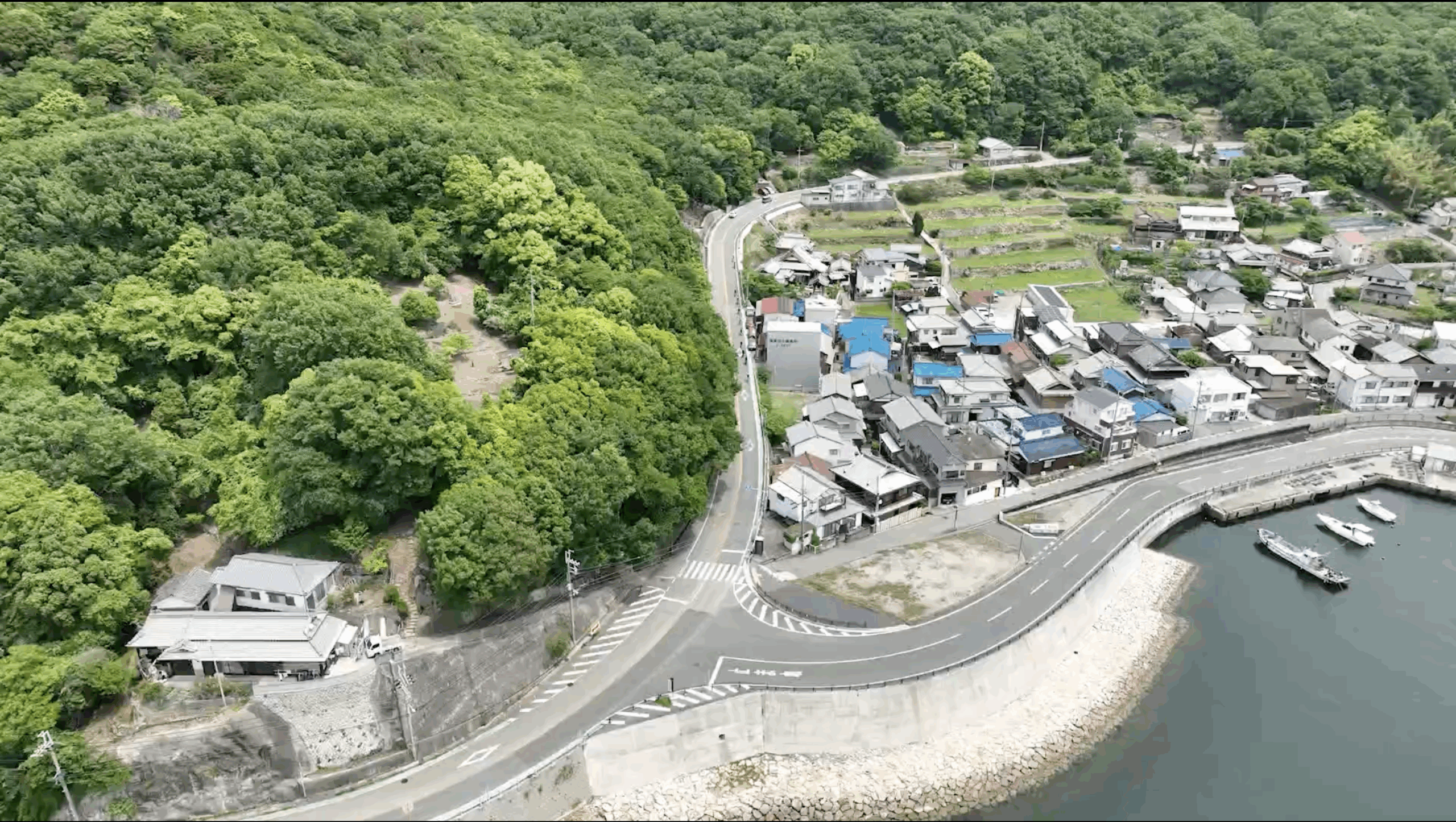 万葉の岬 トレイン走行