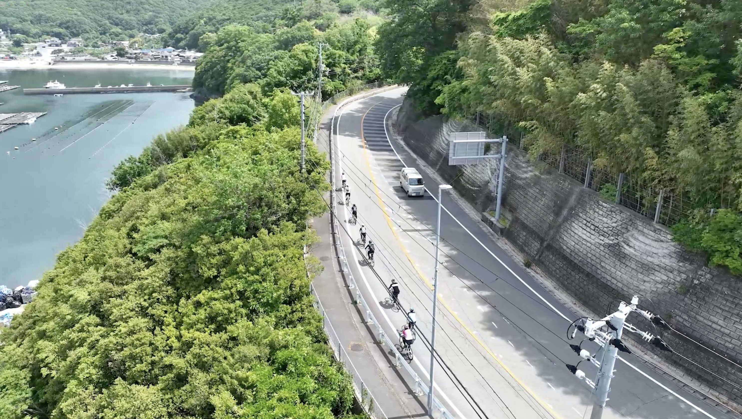 室津港 坂道トレイン